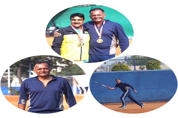 IAS Naveen Mahajan won gold in All India Central Service Tennis Championship IAS Naveen Mahajan won gold in All India Central Service Tennis Championship