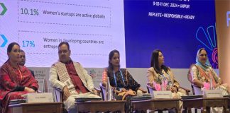 1 of 1Rising Rajasthan 2024 - Rumadevi laid emphasis on development in rural areas and promotion of handicraft industry.
