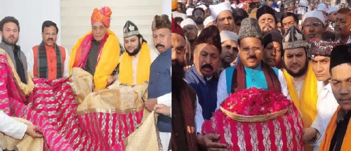 Defense Minister Rajnath Singh presented chadar at Ajmer Dargah Defense Minister Rajnath Singh presented chadar at Ajmer Dargah