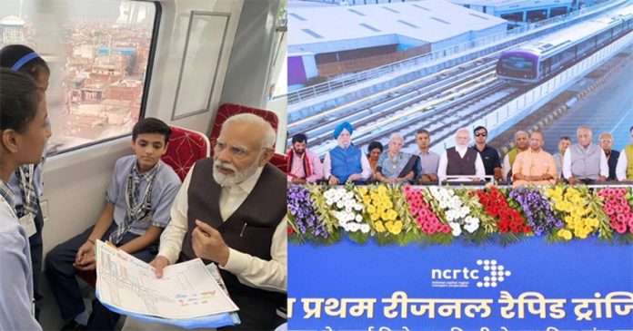 Prime Minister inaugurates Rapid Rail Corridor between Sahibabad and New Ashok Nagar Prime Minister inaugurates Rapid Rail Corridor between Sahibabad and New Ashok Nagar