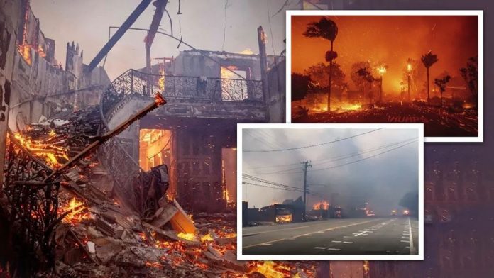 Terrible forest fire in Los Angeles spreads over 10 thousand acres, 5 killed Terrible forest fire in Los Angeles spreads over 10 thousand acres, 5 killed