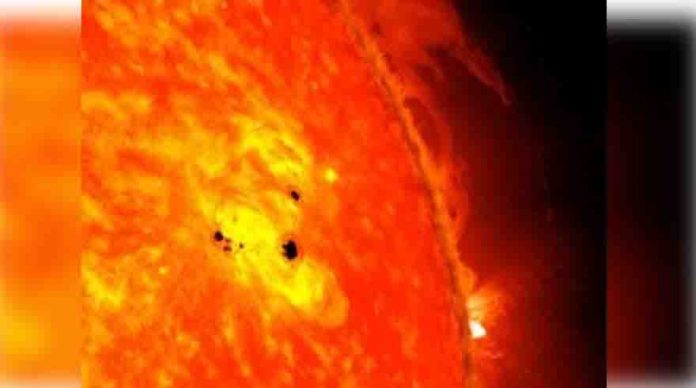 Russian scientists see 'mysterious' black spot on the Sun Russian scientists see 'mysterious' black spot on the Sun