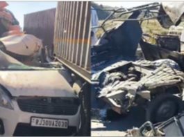 Six people died in Udaipur road accident