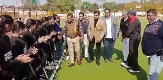 Senior women's state hockey competition started in Guna, players showed enthusiasm