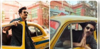 Vicky Kaushal rode a yellow taxi in Kolkata