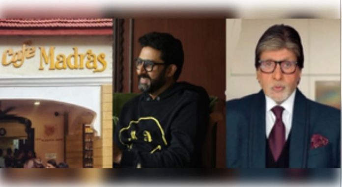 After India's win, Big B and Abhishek enjoy South Indian cuisine at Cafe Madras After India's win, Big B and Abhishek enjoy South Indian cuisine at Cafe Madras