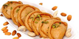 बिना चीनी की गुजिया