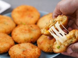 आलू चीज टिक्की