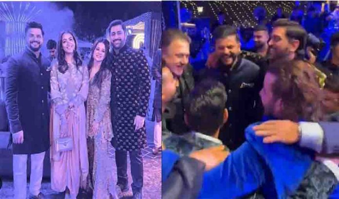 Dhoni and Raina danced a lot in Rishabh Pant's sister's wedding, a fair of cricket stars was held in Mussoorie Dhoni and Raina danced a lot in Rishabh Pant's sister's wedding, a fair of cricket stars was held in Mussoorie