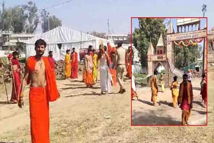 कुरुक्षेत्र में महायज्ञ के दौरान हंगामा कुरुक्षेत्र में महायज्ञ के दौरान हंगामा