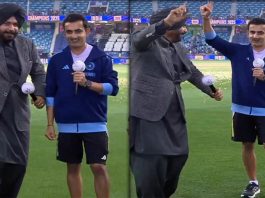 नवजोत सिंह सिद्धू के साथ मस्ती करते दिखे गौतम गंभीर,