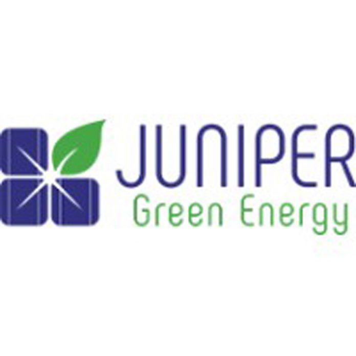 Juniper Green Energy's 100 MW solar power project starts Juniper Green Energy's 100 MW solar power project starts
