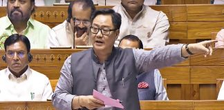 केंद्रीय अल्पसंख्यक कार्य मंत्री किरेन रिजिजू