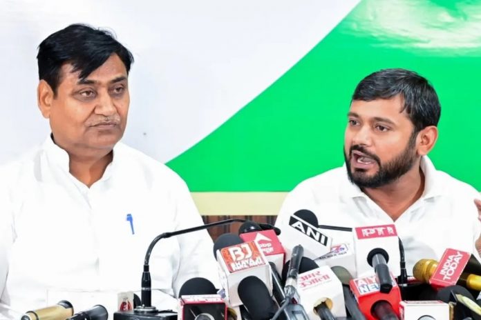 कांग्रेस नेता कन्हैया कुमार और प्रदेश अध्यक्ष गोविंद सिंह डोटासरा कांग्रेस नेता कन्हैया कुमार और प्रदेश अध्यक्ष गोविंद सिंह डोटासरा