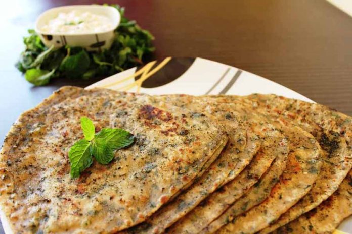पुदीना पराठा पुदीना पराठा