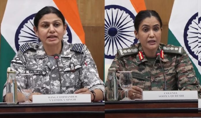 कर्नल सोफिया कुरैशी और विंग कमांडर व्योमिका सिंह कर्नल सोफिया कुरैशी और विंग कमांडर व्योमिका सिंह