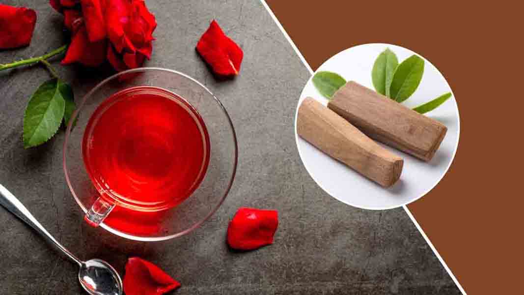 चंदन और गुलाबजल