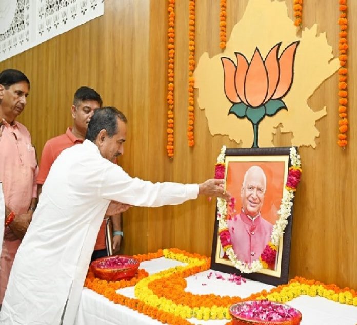 भाजपा अध्यक्ष मदन राठौड़ भाजपा अध्यक्ष मदन राठौड़