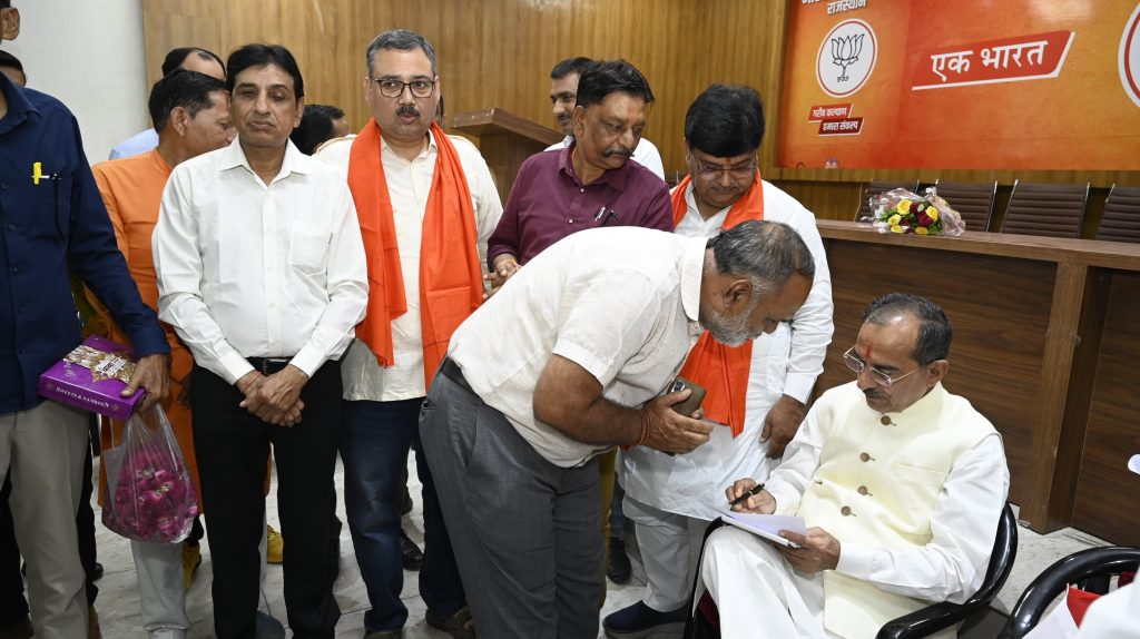 भाजपा प्रदेश अध्यक्ष मदन राठौड