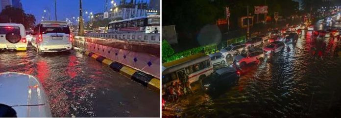 जलभराव और ट्रैफिक जाम