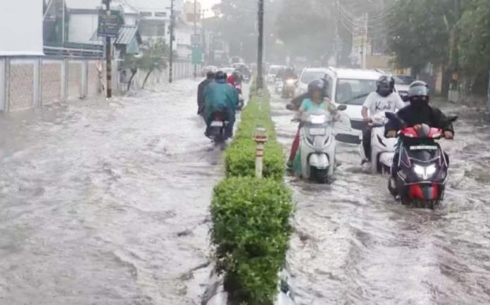 राजस्थान में भारी बारिश