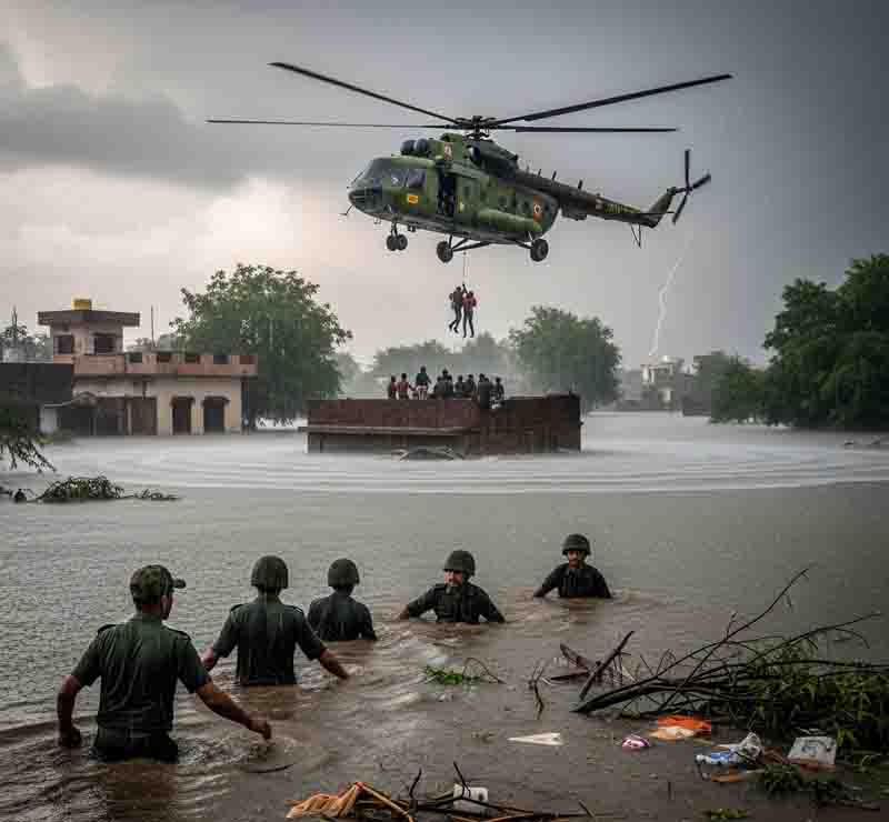 भारी बारिश