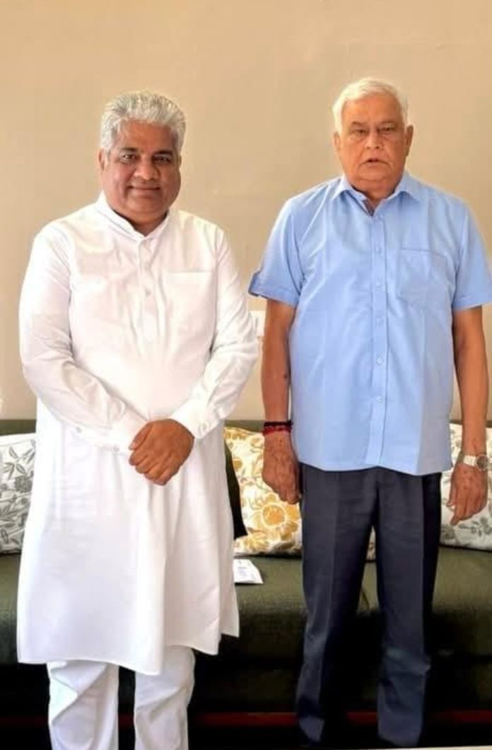 कृषि मंत्री डॉ. किरोड़ी लाल मीणा व केन्द्रीय पर्यावरण, वन एवं जलवायु परिवर्तन मंत्री भूपेन्द्र यादव