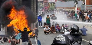 नेपाल में हिंसक आंदोलन