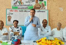 Ajmer’s “Vote Thief Quit the Throne” Signature Campaign Launched