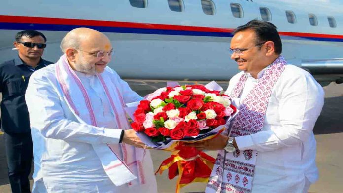 जोधपुर एयरपोर्ट पर अमित शाह का भव्य स्वागत