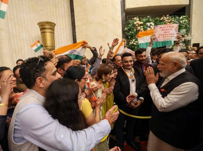 पीएम मोदी के स्वागत कार्यक्रम में शामिल हुआ एफआईपीएससी का प्रतिनिधिमंडल